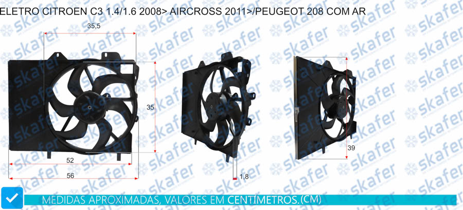 Eletro Citroen C3 /2008 AirCross 2011