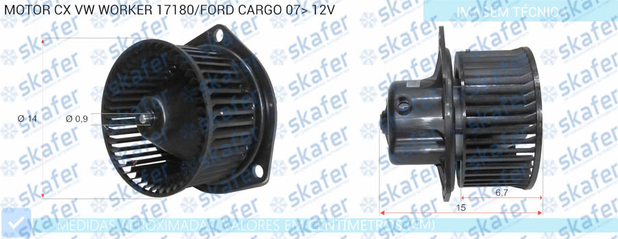 MOTOR CAIXA VW FORD WORKER 17180 CARGO 07> BC1163406920RC