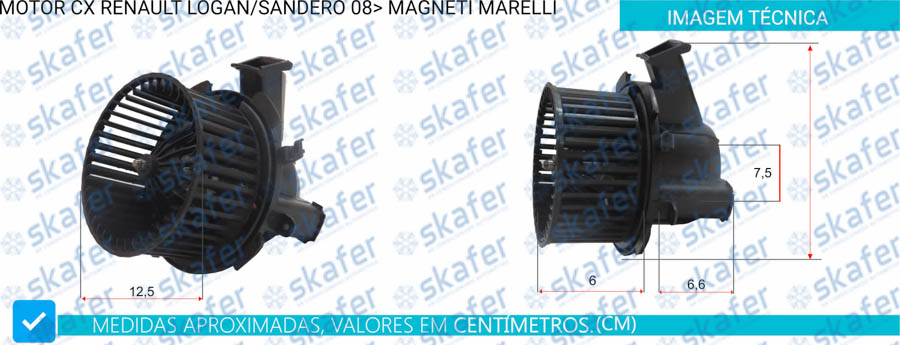 Motor CX Renault Logan / Sandero 08 Magneti Marelli