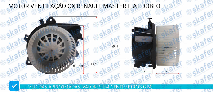 Motor de Ventilação Renault Master 09 / Fiat Doblo Original Dens