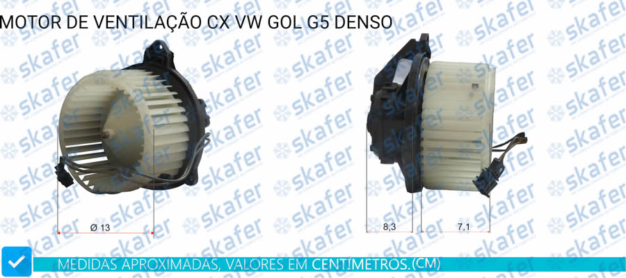 Motor de Ventilação Vw Gol G5 Original Denso