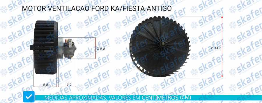 Motor Ventilação Ford Ka / Fiesta Antigo
