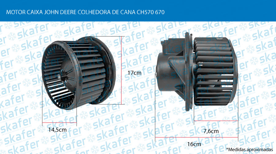MOTOR CAIXA JOHN DEERE COLHEDORA DE CANA CH570 670 AH235218