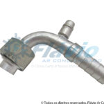 CONEXÃO 12MM 90º COM VÁLVULA R134 ALUMÍNIO 6081