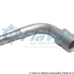 CONEXÃO 10MM 90° MACHO ROSCA FIXA ALUMÍNIO SEM CLIP