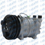 COMPRESSOR VALEO TM16 HS 2A 12V 8 ORELHAS SAÍDA VERTICAL 600.229 20-46011 2448 600229