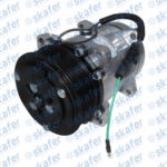COMPRESSOR SANDEN 7H15 24V 8PK 119MM SAÍDA TRASEIRA YN437190-0340RC YN4371900340RC DENSO