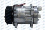 COMPRESSOR NEW HOLLAND SANDEN 7H15 8 ORELHAS 12V 8PK 119MM SAÍDA TRASEIRA 8224s - Imagem 2