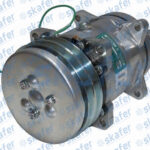 COMPRESSOR SANDEN 5H14 8 ORELHAS 24V 2A 132MM SAIDA TRASEIRA ENGATE 9046s YN437190-0220RC YN4371900220RC