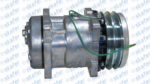 COMPRESSOR SANDEN 5H14 8 ORELHAS 24V 2A 132MM SAIDA TRASEIRA ENGATE 9046s YN437190-0220RC YN4371900220RC - Imagem 4