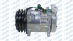 COMPRESSOR MODELO SANDEN 7H15 24V 2A SAÍDA PARA CIMA 3953 YN437190-0301RC YN4371900301RC DENSO - Imagem 2