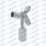 CONEXÃO 6MM 45° BLOCK FITING AL COM ENGATE R134A