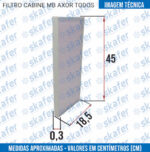 FILTRO CABINE MERCEDES BENZ CAMINHAO AXOR TODOS - Imagem 5