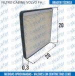 FILTRO CABINE VOLVO CAMINHAO FH - Imagem 3