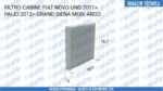 FILTRO CABINE FIAT UNO 2011 EM DIANTE 500 PALIO 2012 EM DIANTE GRAND SIENA MOBI ARGO - Imagem 3