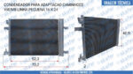 CONDENSADOR VOLKSWAGEM MERCEDES BENZ PARA ADAPTACAO CAMINHOES LINHA PEQUENA 16 X 24 - Imagem 7