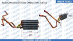 RADIADOR AR QUENTE GM CHEVROLET OMEGA TUBO ALETAS 90229066 90230937 SKAFER - Imagem 6