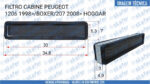 FILTRO CABINE PEUGEOT 206 1998 EM DIANTE BOXER 207 2008 EM DIANTE HOGGAR - Imagem 5