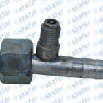 CONEXAO 8MM RETA FEMEA ALUMINIO COM VALVULA R12  PACOTE 3 UNIDADE