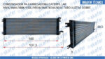 CONDENSADOR CATERPILLAR PA CARREGADEIRA 950K 966K 988K 950L 950M 966F 824K 834K 329 8587 3298587 4683854 3342578 468 385 TUBO ALETAS COBRE SKAFER - Imagem 7