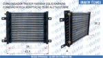CONDENSADOR YANMAR SOLIS TRATOR NARROW CONEXÃO ROSCA ADAPTAÇÃO TUBO ALETAS COBRE SKAFER - Imagem 7