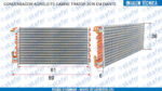 CONDENSADOR AGROLEITE TRATOR CABINE ATÉ 2015 3 FILAS COBRE CS205005009 SKAFER - Imagem 8