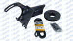 KIT SUPORTE COM CORREIA MB 1620 1814 MECÂNICO BICUDO POLIA 6 FUROS SANDEN ORELHA