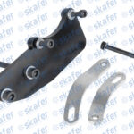 KIT SUPORTE COM CORREIA SCANIA MOTOR ARGENTINO PARA SANDEN ORELHA