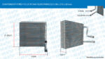 EVAPORADOR FORD FOCUS R134A FLUXO PARALELO 240 x 215 x 80mm - Imagem 6