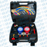 MANÔMETRO R134A MANGUEIRAS 2,4M COM MALETA