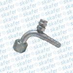 CONEXÃO 8MM 90° FÊMEA ALUMÍNIO COM VÁLVULA R134A 5245