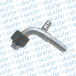 CONEXAO 10MM 90° FÊMEA ALUMÍNIO COM VÁLVULA R134A 5884