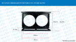 DEFLETOR CONDENSADOR COM 2 FUROS 14 X 24 TUBO ALETAS DR600911 - Imagem 4