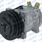 COMPRESSOR NEW HOLLAND 7H15 8 ORELHAS 24V 2A 132MM 2141 600030 391 2802 MODELO SANDEN