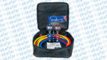 MANÔMETRO MASTERCOOL MINIFOLD BLACK SERIES COM MANGUEIRAS ENGATE BOLSA PARA TRANSPORTE - Imagem 5