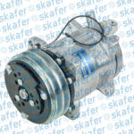 COMPRESSOR SANDEN 5H14 8 ORELHAS 12V 2A 130MM SAIDA PARA CIMA YN437190-0210RC YN4371900210RC 600028 AC.100.116 AC100116 270861 20-10018 - AM 2010018AM 2112 C005 10021050 100028 3384