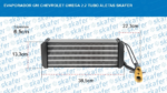 EVAPORADOR GM CHEVROLET OMEGA 2.2 e 4.1 TUBO ALETAS SKAFER - Imagem 7