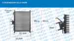 CONDENSADOR ROLO COMPACTADOR DYNAPAC CA25PD/D HAMM 4812317228 TUBO ALETAS SKAFER - Imagem 7