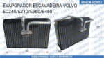 EVAPORADOR VOLVO ESCAVADEIRA EC240 E210 E360 E460 15688032 14509329 - Imagem 6