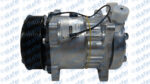 COMPRESSOR DENSO MODELO SANDEN 7H15 ORELHA 12V 8PK 119MM SAÍDA PARA CIMA  3566 YN437190-0310RC YN4371900310RC YN437190-0311RC YN4371900311RC - Imagem 2