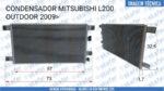CONDENSADOR MITSUBISHI L200 OUTDOOR 2009 EM DIANTE BC4477504340RC ORIGINAL DENSO - Imagem 6