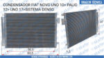 CONDENSADOR FIAT NOVO UNO PALIO UNO 51835575 8F307000AM ORIGINAL DENSO - Imagem 6