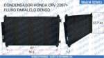 CONDENSADOR HONDA CRV 2007 EM DIANTE 0110SWAA01 DA447770022BRC ORIGINAL DENSO - Imagem 6