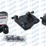 KIT SUPORTE COM CORREIA MERCEDES BENZ ATRON 1620 ELETRÔNICO AXOR MOTOR OM 926 LA SANDEN ORELHA