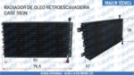 RADIADOR DE ÓLEO CASE RETROESCAVADEIRA 580N SKAFER - Imagem 6