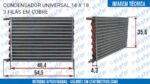 CONDENSADOR UNIVERSAL 14 X 18 3 FILAS EM COBRE 022279 - Imagem 6