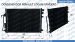 CONDENSADOR RENAULT LOGAN SANDERO 6001550660 - Imagem 7
