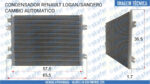 CONDENSADOR RENAULT LOGAN SANDERO CÂMBIO AUTOMÁTICO 8200182361 - Imagem 6