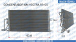 CONDENSADOR GM CHEVROLET VECTRA 1997 1998 1999 2000 2001 2002 2003 2004 2005 5281195 - Imagem 6