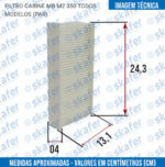 FILTRO CABINE MERCEDES BENZ M2 350 TODOS MODELOS (PAR) - Imagem 3